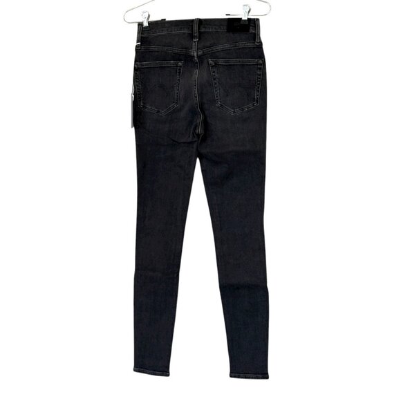 Edwin 1947 Women's Candice High Rise Skinny Jeans Washed Black Size 24 NIB - Picture 3 of 9